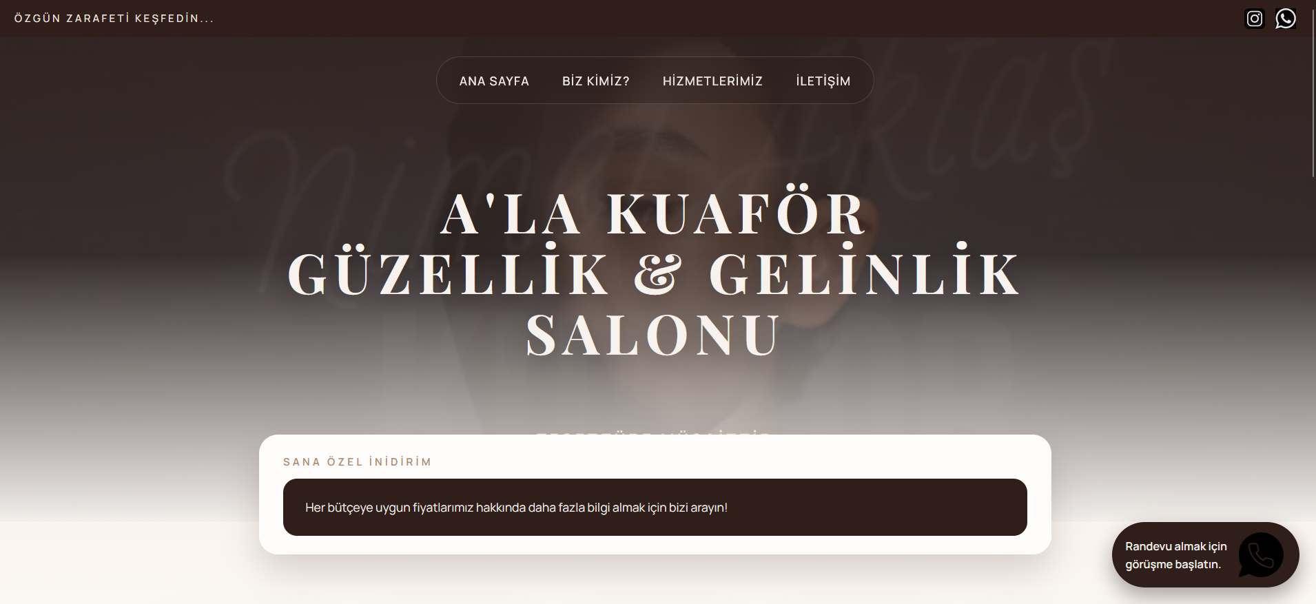 Alakuafor ana sayfa ekran görüntüsü