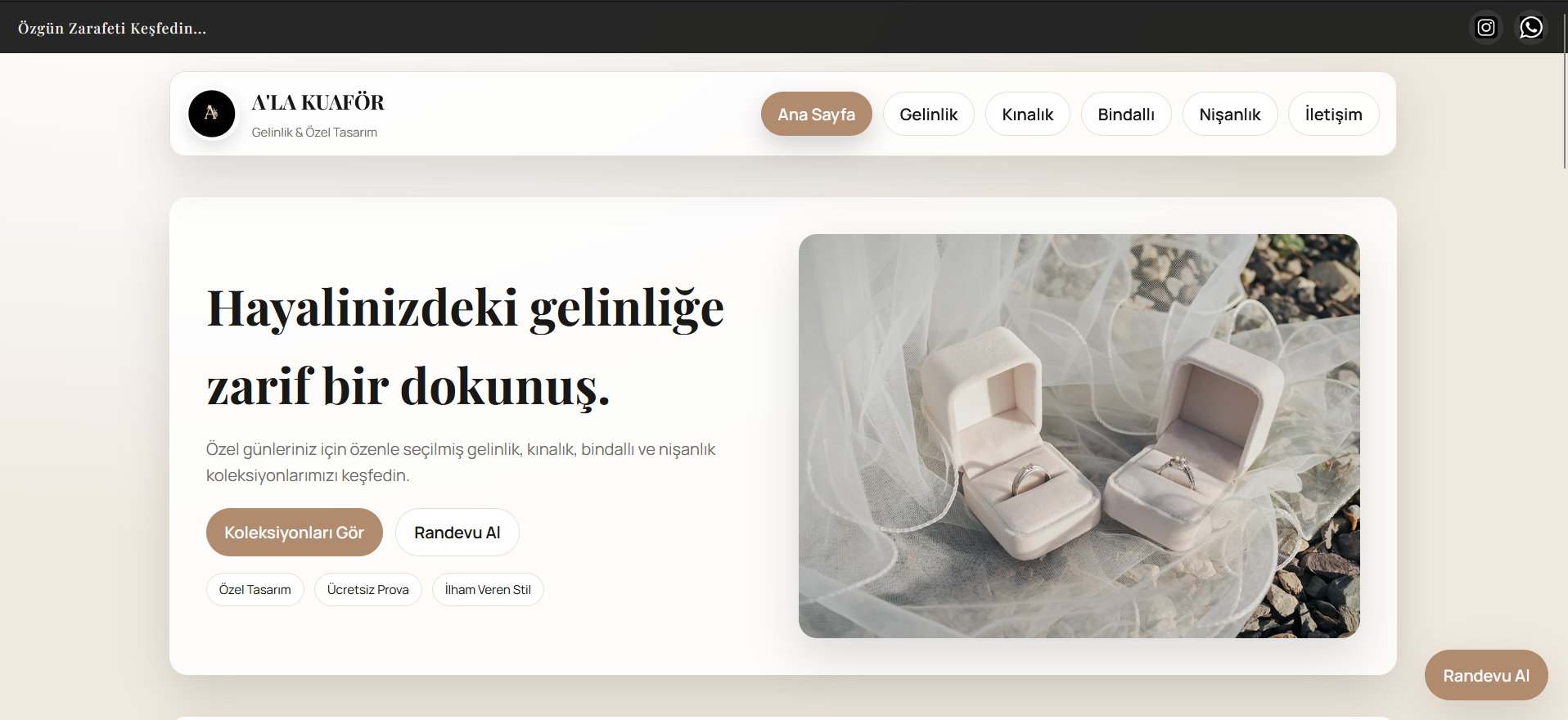 Kastamonu Gelinlik ana sayfa ekran görüntüsü